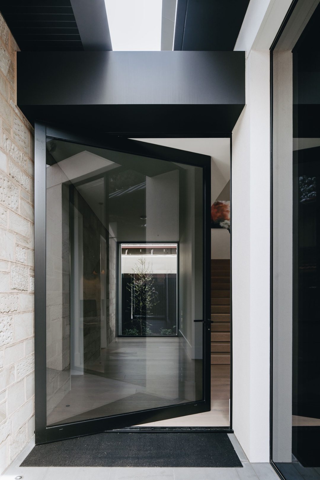 KR Installations glass door and skylight detail