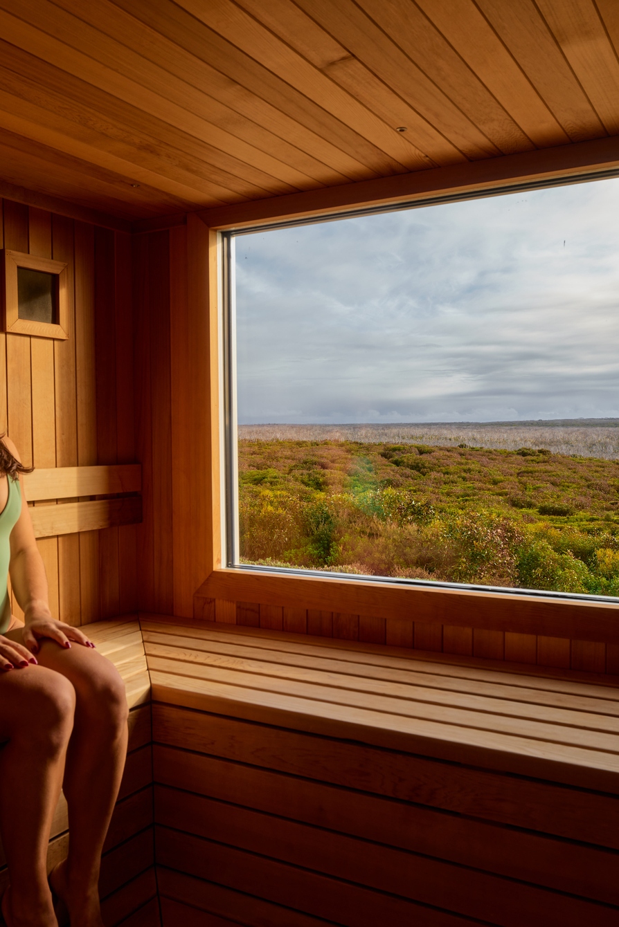 Southern Ocean Lodge — Southern Spa sauna