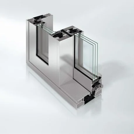 Angled render of an ASE sliding vent and outer frame corner
