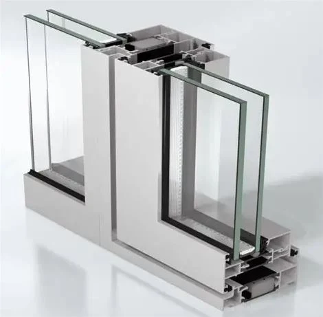 Cutaway render of the AWS 80 SC frame and glazing rebate corner joint