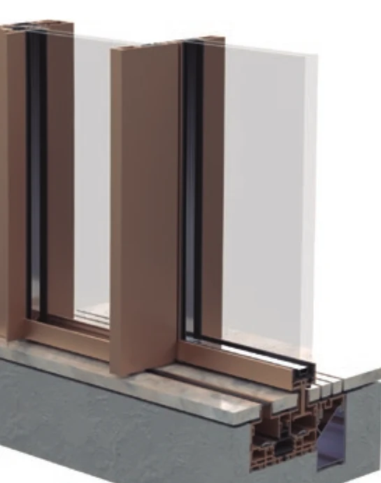 OS-Pivot render — flush pass-through sill giving a level indoor-outdoor threshold