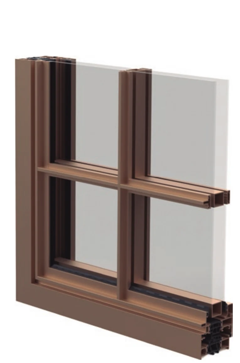 ST casement render showing the outward-opening sash and frame junction